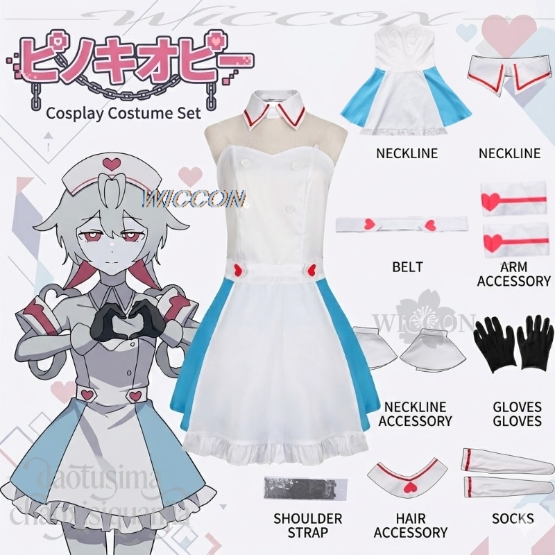 Anime Cosplay Nurse - Vtuber P Love Attributes Mikkuu Idol