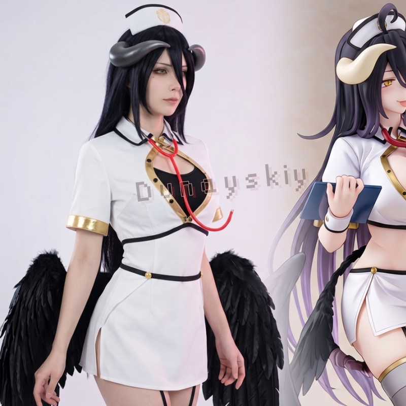 OVERLORD Albedo Gothic Angel N – Anime Cosplay Nurse recenzja i cena
