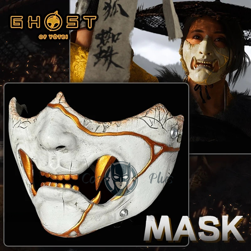 Game Ghost of Yotei Atsu Mask  – Anime Cosplay Costumes Female recenzja i cena