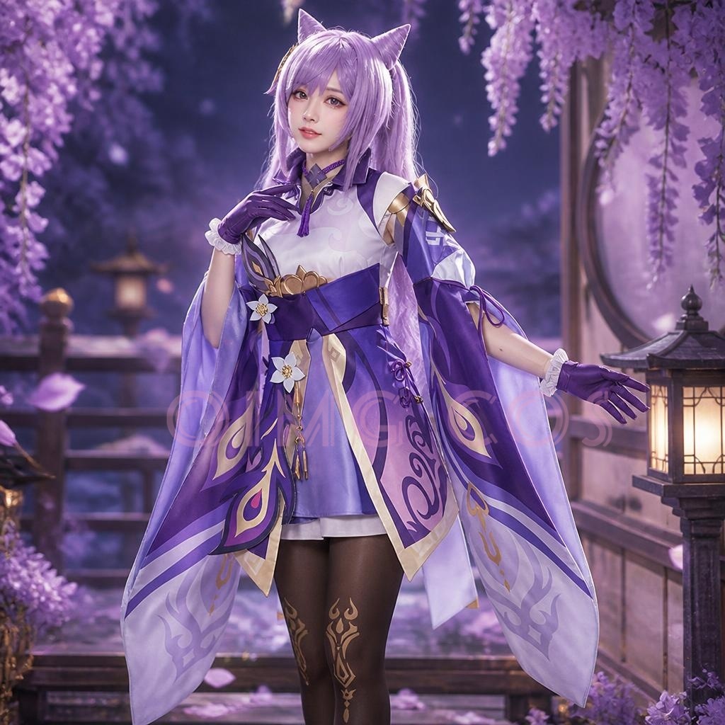 Genshin Impact Keqing Cosplay  – Anime Cosplay Jumpsuit recenzja i cena