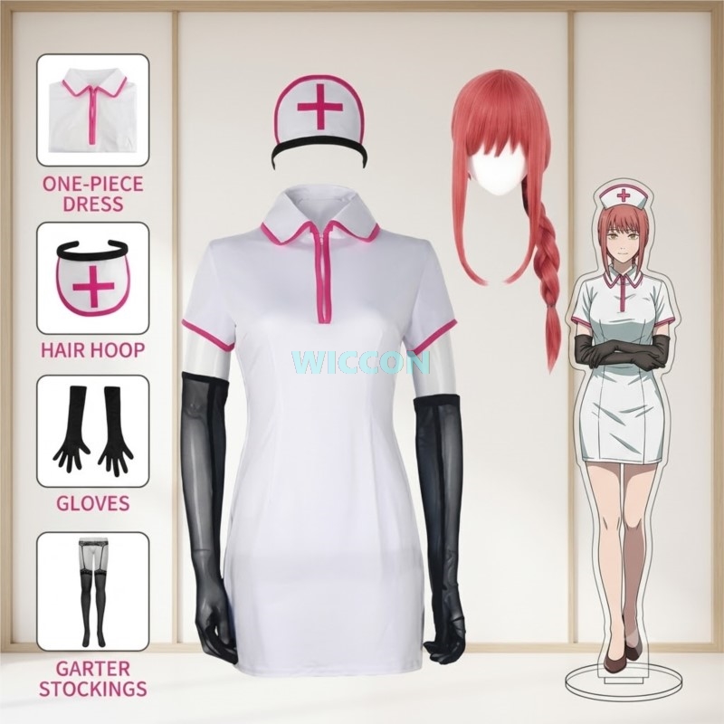 Anime Chainsow Man Cosplay Cos – Anime Cosplay Nurse recenzja i cena