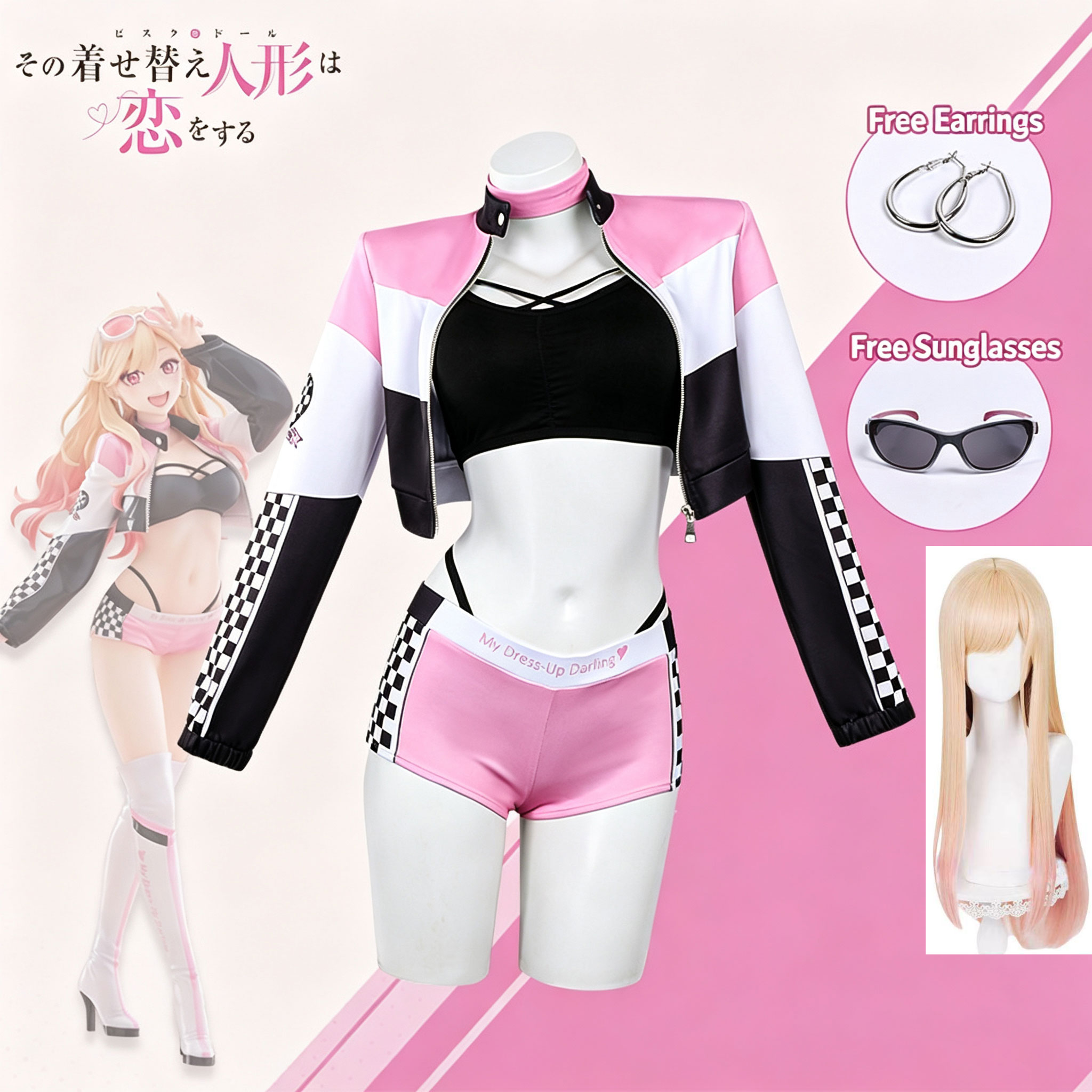 Anime My Dress Up Darling Wig  – Anime Cosplay Marin recenzja i cena