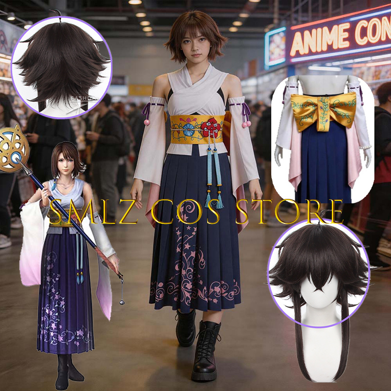 Smlz FFX Yuna Cosplay Anime FF – Anime Cosplay Costumes Female recenzja i cena