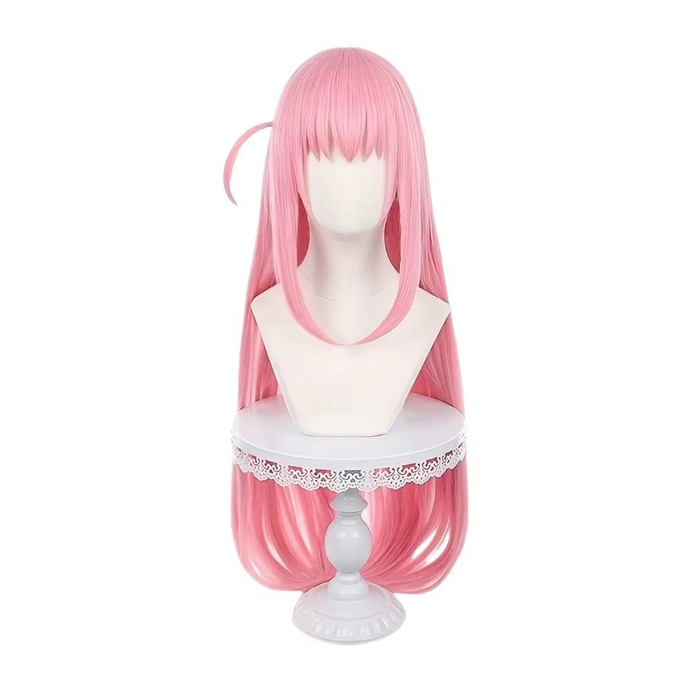 Long Straight Pink Wig With Ba – Anime Cosplay Girl Easy recenzja i cena