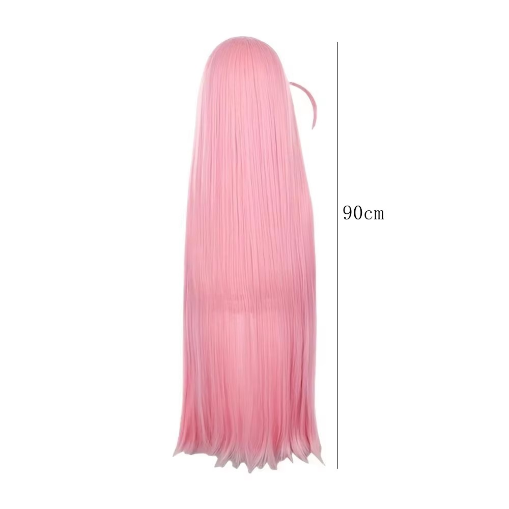 Long Straight Pink Wig With Ba – Anime Cosplay Girl Easy recenzja i cena