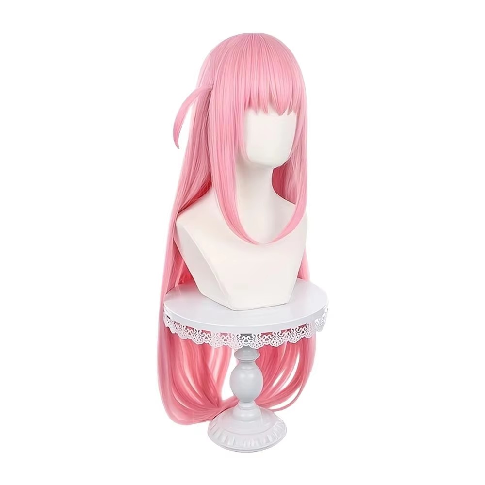 Long Straight Pink Wig With Ba – Anime Cosplay Girl Easy recenzja i cena