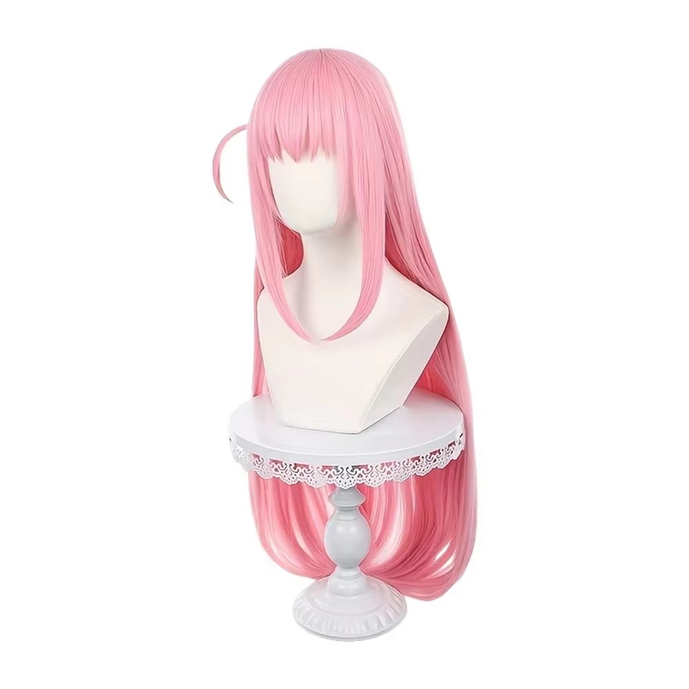 Long Straight Pink Wig With Ba – Anime Cosplay Girl Easy recenzja i cena