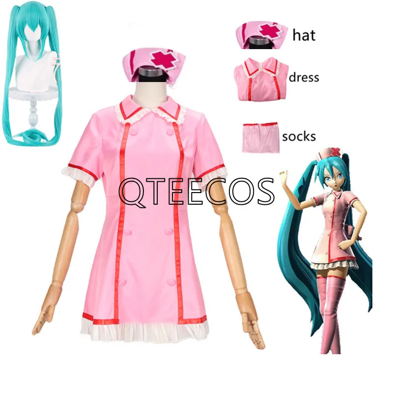 ✠2026✠ Anime Vocaloid Miku Cos – Anime Cosplay Nurse recenzja i cena